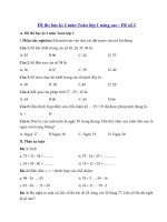 Tải Đề thi học kì 2 lớp 1 môn Toán năm học 2019 - 2020 - Đề nâng cao số 2 - Đề thi Toán học kì 2 lớp 1 dành cho học sinh khá, giỏi