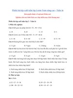 Tải Đề thi tiếng Anh lớp 8 học kì 1 năm 2020 - 2021 số 3 - Đề thi học kì 1 lớp 8 môn tiếng Anh có đáp án