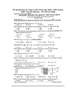 Tải Đề thi giữa học kì 2 lớp 12 môn Toán năm 2018 - 2019 trường THPT Nguyễn Khuyến - TP. Hồ Chí Minh - Đề thi giữa HK2 Toán 12 có đáp án