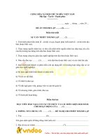 Tải Mẫu đề án thành lập cơ sở giáo dục nghề nghiệp có vốn đầu tư nước ngoài - HoaTieu.vn