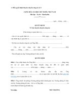 Tải Mẫu quyết định thuyên chuyển công tác - HoaTieu.vn