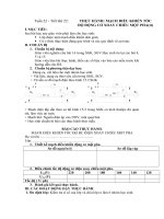 Tải Giáo án Công nghệ lớp 12 bài: Thực hành mạch điều khiển tốc độ động cơ xoay chiều một pha (tiếp theo) - Giáo án môn Công nghệ lớp 12