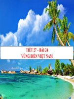 Bài 24: Vùng biển Việt Nam