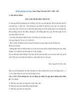 Tải Đề thi cuối học kì 2 lớp 3 môn Tiếng Việt năm 2019 - 2020 Có đáp án - Đề 1 - Đề thi lớp 3 cuối kì 2 môn Tiếng Việt