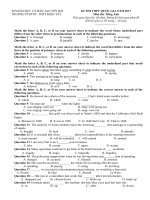 Tải Đề thi thử THPT Quốc gia năm 2017 môn Tiếng Anh có đáp án - Đề 53 - Đề thi thử Đại học môn Tiếng Anh năm 2017 có đáp án