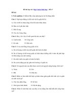 Tải Đề thi học kì 2 lớp 9 môn Sinh học - Đề 17 - Đề thi trắc nghiệm HK 2 môn Sinh học lớp 9 có đáp án