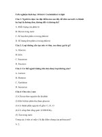 Tải Trắc nghiệm Sinh học 10 bài 4: Cacbohiđrat và lipit - Trắc nghiệm Sinh học 10 bài 4 có đáp án