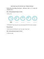 Tải Giải bài tập trang 165, 166 SGK Toán 1: Đồng hồ, thời gian - Lời giải bài tập SGK Toán 1