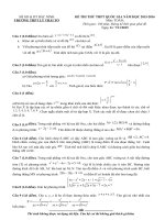 Tải Đề thi thử THPT Quốc gia môn Toán lần 1 năm 2016 trường THPT Lý Thái Tổ, Bắc Ninh - Đề thi thử đại học môn Toán năm 2016 có đáp án