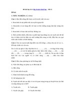 Tải Đề thi học kì 2 lớp 8 môn Sinh học - Đề 15 - Đề thi trắc nghiệm HK 2 môn Sinh học lớp 8 có đáp án