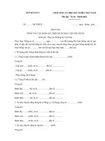 Tải Mẫu báo cáo cấp đăng ký, biển số xe máy chuyên dùng - HoaTieu.vn