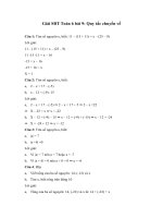 Tải Giải bài tập SBT Toán 6 bài 9: Quy tắc chuyển vế - Giải bài tập môn Toán Đại số lớp 6