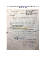 Tải Đề thi tham khảo tuyển sinh vào lớp 10 môn Sinh học Phòng GD&ĐT Hội An năm học 2020 - 2021 - Đề thi vào lớp 10 môn Sinh