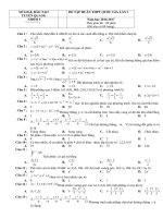Tải Đề thi thử THPT Quốc Gia môn Toán năm học 2016 - 2017, Sở GD&ĐT Tuyên Quang (Lần 1) - Đề tham khảo kỳ thi THPT Quốc Gia môn Toán có đáp án