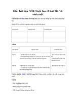 Tải Giải bài tập SGK Sinh học 8 bài 50: Vệ sinh mắt - Giải bài tập Sinh học rút gọn lớp 8 bài 50