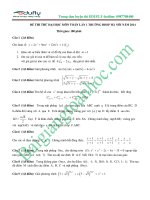 Đề thi thử đại học sư phạm Hà Nội lần 1 môn toán năm học 2014