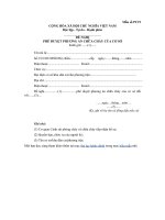 Tải Mẫu PC19: Văn bản đề nghị phê duyệt phương án chữa cháy của cơ sở - HoaTieu.vn