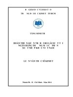(Luận văn thạc sĩ) hoàn thiện quản trị rủi ro lãi suất tại ngân hàng thương mại cổ phần xuất nhập khẩu việt nam 