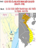 Bài 22. Sự suy yếu của nhà nước phong kiến tập quyền (thế kỉ XVI – XVIII)