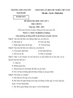 Tải Đề thi giữa học kì 1 lớp 6 môn Giáo dục công dân trường THCS Nguyễn Thành Đô năm 2020 - 2021 - Đề kiểm tra giữa học kì 1 lớp 6 môn GDCD