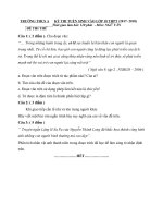 Tải Đề thi tuyển sinh vào lớp 10 môn Ngữ văn năm học 2017 - 2018 - Đề thi vào lớp 10 môn Văn