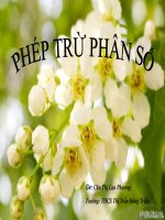 phép trừ bằng phép cộng với số đối của số trừ