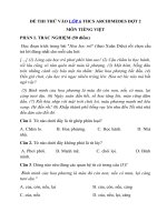 Tải Đề thi thử vào lớp 6 môn Tiếng việt năm 2020 - 2021 Có đáp án - Đề thi tuyển sinh vào lớp 6