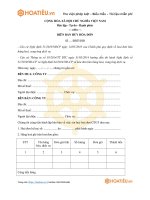 Tải Mẫu biên bản huỷ hóa đơn - HoaTieu.vn