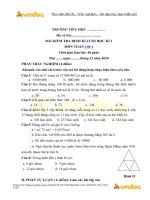 Tải Đề thi học kì 1 môn Toán lớp 4 năm 2020 - 2021 - Đề thi toán học kì 1 lớp 4 Có đáp án