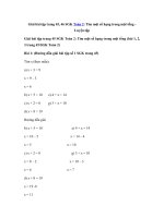 Tải Giải Toán lớp 2 trang 45, 46: Tìm một số hạng trong một tổng - Luyện tập - Giải bài tập Toán lớp 2