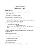 bài ôn tập trực tuyếnmôn ngữ văn  lớp 8a phần văn bản