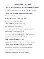 Tải Ngữ pháp Tiếng Anh lớp 5: Đại từ nhân xưng, Tính từ và Đại từ sở hữu - Ôn tập Tiếng Anh lớp 5 có đáp án