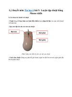 Tải Tin học 6 bài 5: Luyện tập chuột bằng Mouse skills - Lý thuyết, trắc nghiệm môn Tin học 6