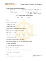 Tải Mẫu báo cáo tháng của giáo viên chủ nhiệm - HoaTieu.vn