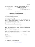 Tải Mẫu quyết định công nhận gia đình văn hóa - HoaTieu.vn