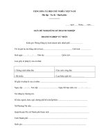 Tải Giấy đề nghị đăng ký thành lập doanh nghiệp tư nhân - HoaTieu.vn