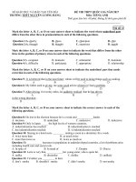 Tải Đề thi thử THPT Quốc gia năm 2017 môn Tiếng Anh có đáp án - Đề 79 - Đề thi thử Đại học môn Tiếng Anh năm 2017 có đáp án
