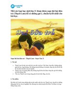 mời các bạn học sinh lớp 11 tham khảo soạn bài hai đứa trẻ thạch lam để có những gợi ý chuẩn bị tốt nhất cho bài học