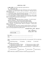 Tải Giáo án môn Sinh học lớp 12 bài 19 - Kiểm tra 45 phút