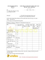 Tải Mẫu thông báo kết quả đấu thầu hoán đổi công cụ nợ - HoaTieu.vn