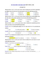 Tải Ôn thi THPT Quốc gia năm 2019 môn Tiếng Anh số 10 - Luyện thi THPTQG môn Tiếng Anh có đáp án