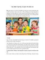 Tải Quy định về giờ dạy của giáo viên mầm non - Định mức giờ dạy của giáo viên mầm non