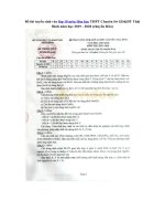 Tải Đề thi tuyển sinh vào lớp 10 môn Hóa học THPT Chuyên Sở GD&ĐT Thái Bình năm học 2019 - 2020 (chuyên Hóa) - Đề thi tuyển sinh vào lớp 10 môn Hóa năm 2019 có đáp án