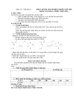 Tải Giáo án Công nghệ lớp 12 bài: Thực hành mạch điều khiển tốc độ động cơ xoay chiều một pha - Giáo án môn Công nghệ lớp 12