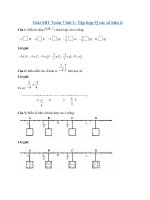 Tải Giải bài tập SBT Toán 7 bài 1: Tập hợp Q các số hữu tỉ - Giải bài tập môn Toán Đại số lớp 7