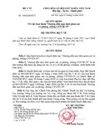 QĐ-BYT Hướng dẫn tạm thời giám sát và phòng, chống COVID-19 - HoaTieu.vn