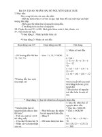 bài 10 tiết 60 nhân hai số nguyên khác dấu