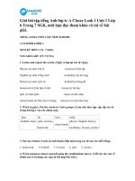 giải bài tập tiếng anh lớp 6 a closer look 1 unit 1 lớp 6 trang 7 sgk mời bạn đọc tham khảo và tải về bài giải