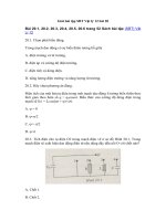 Tải Giải bài tập SBT Vật lý 12 bài 20 - Mạch dao động