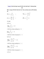 Tải Giải bài tập trang 30 SGK Giải tích lớp 12: Đường tiệm cận - Giải chi tiết bài tập Giải tích lớp 12